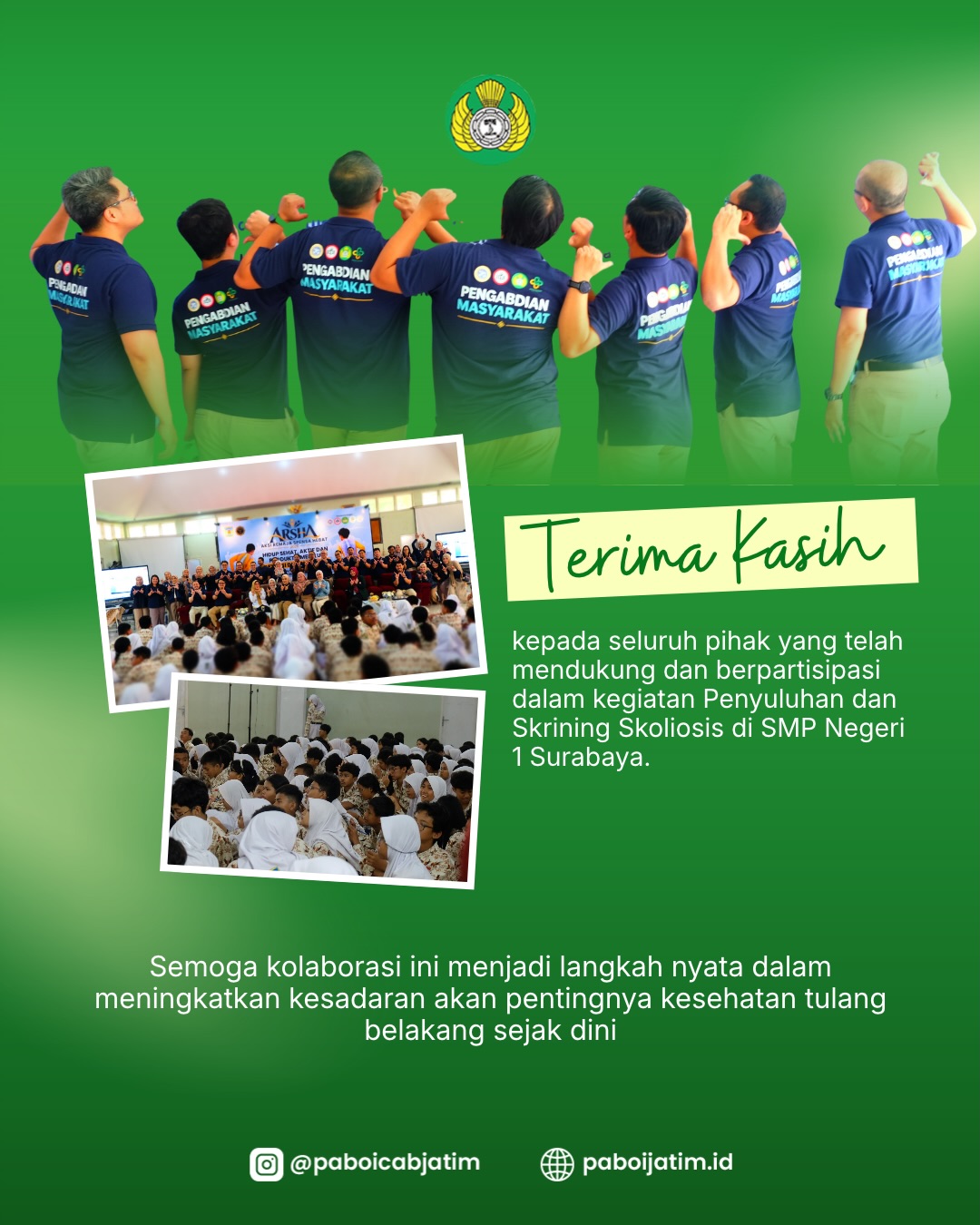 Terima kasih kepada seluruh pihak yang telah mendukung dan berpartisipasi